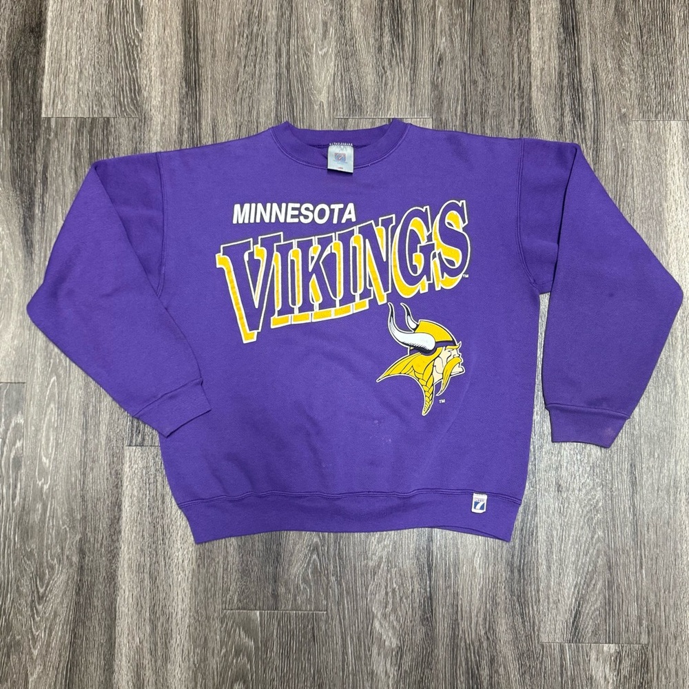 Minnesota Vikings Logo 7 Heavyweight Crewneck